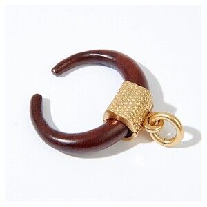 India Hicks Goddess Charm Womens Wood Rosewood Tusk Pendant Jewelry